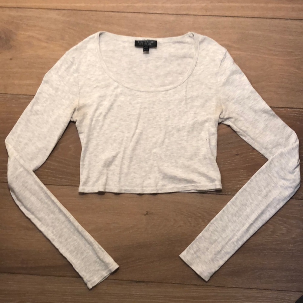 Top Shop long sleeve crop top
